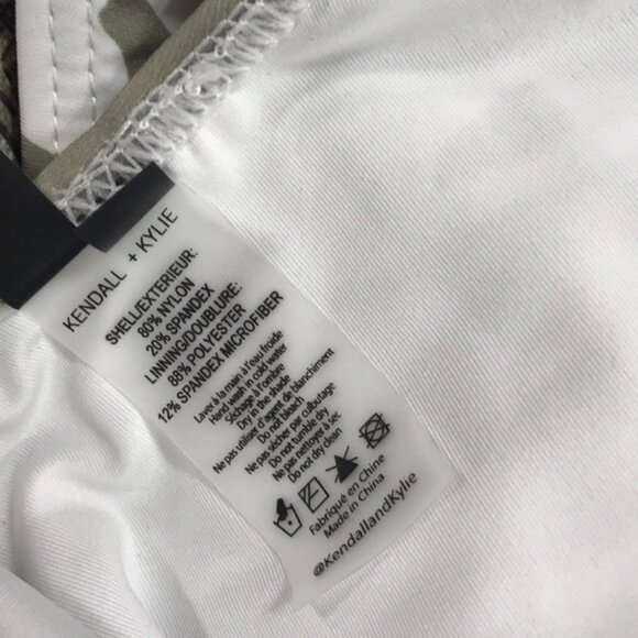 KENDALL & KYLIE Camo Print Low Back Swimsuit - Picture 5 of 9